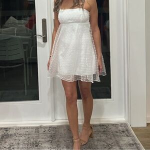 Lucy in the sky - Presley white babydoll dress